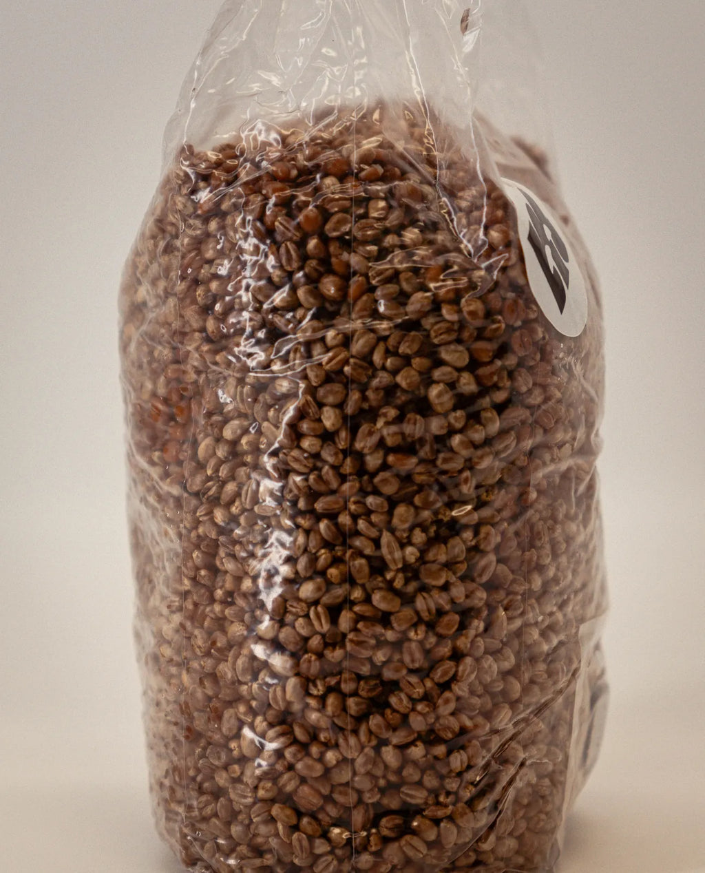 Bolsa de cultivo de trigo vista de lado en diagonal