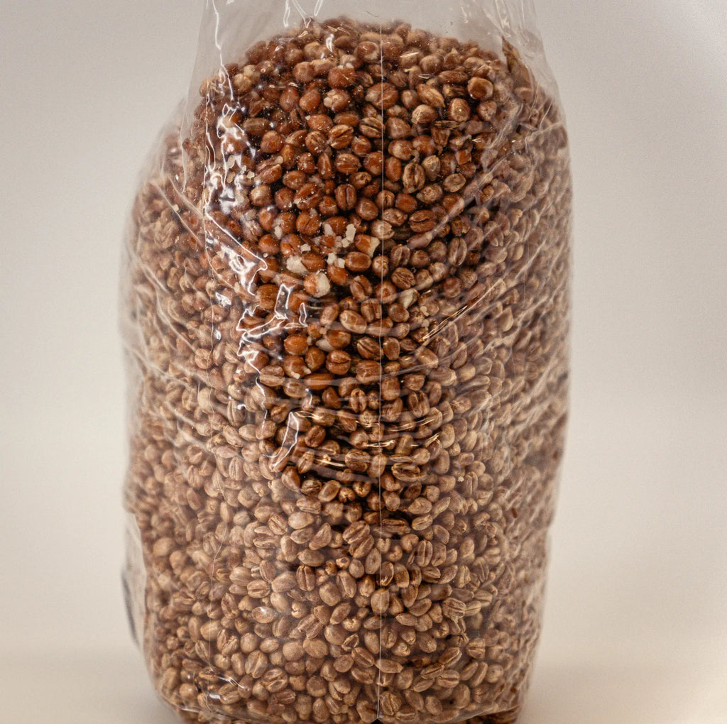 Gefüllter Liter-Growbag von vorn