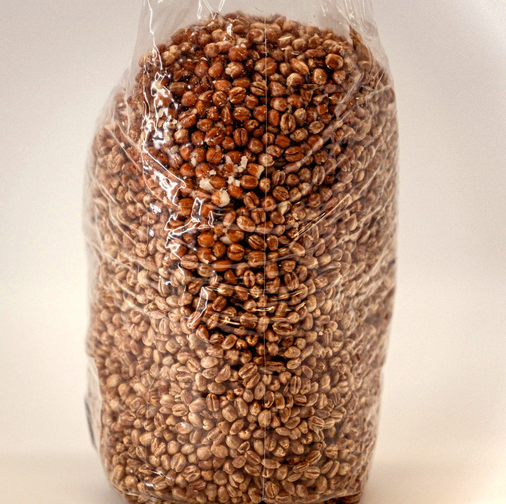 Gefüllter Liter-Growbag von vorn
